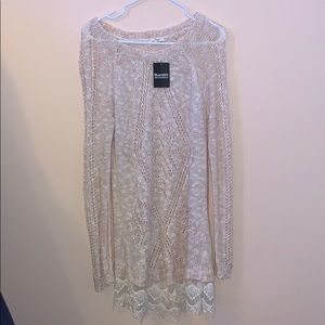 Knitted sweater dress